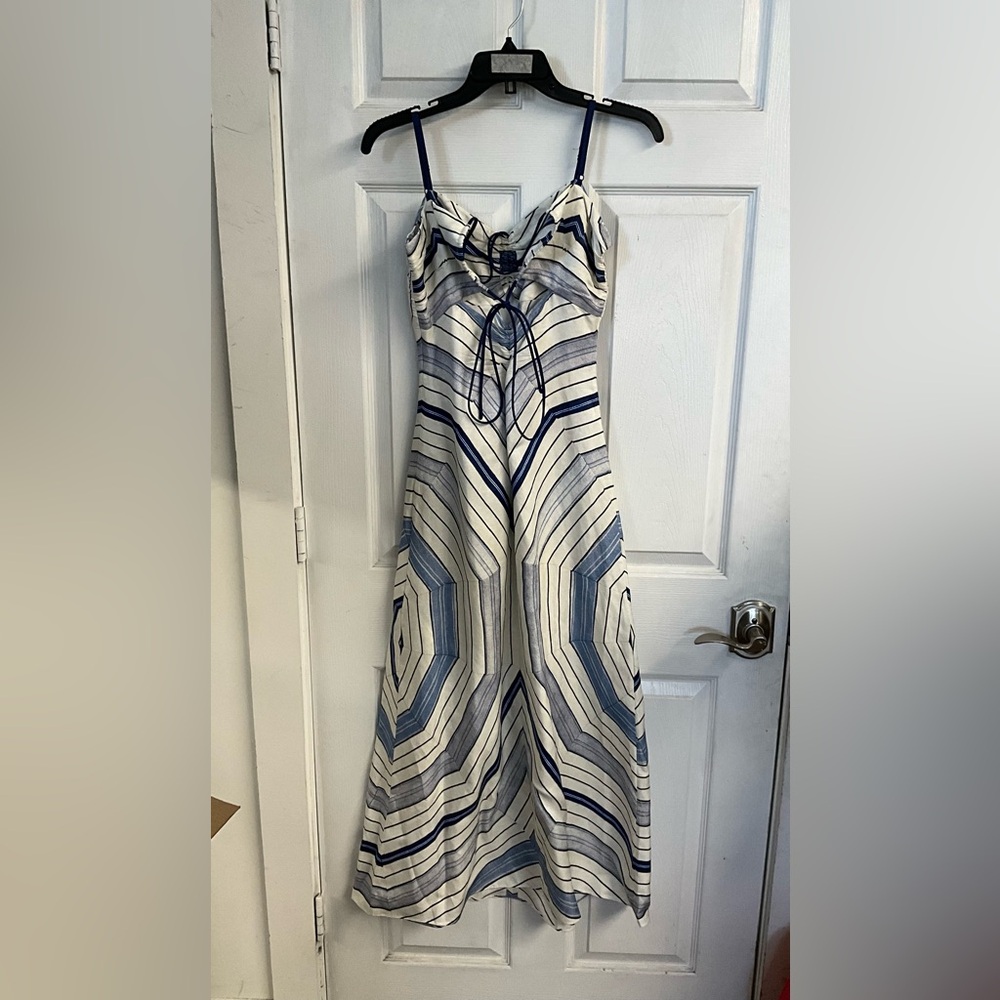 Sandro x Louise spider blue Motif Maxi Dress - Picture 5 of 6